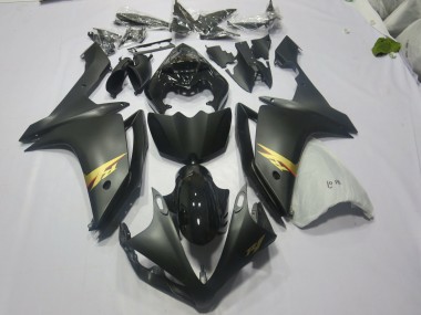 2007-2008 Black and Gold Yamaha R1 Motorcycle Fairing