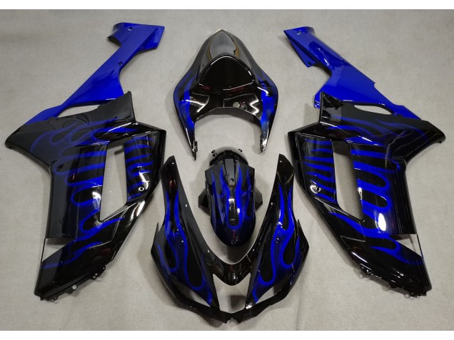 2007-2008 Blue Flame Kawasaki ZX6R Motorcycle Fairing 2007-2008 Blue Flame Kawasaki ZX6R Motorcycle Fairing