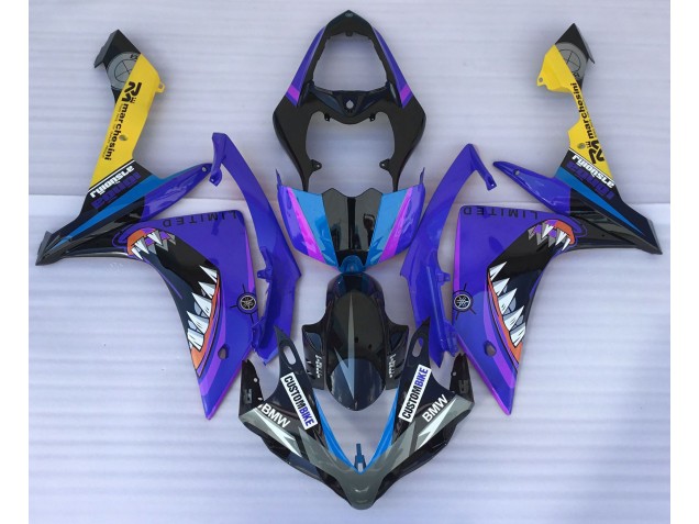 2007-2008 Blue Shark Yamaha R1 Motorcycle Fairing 2007-2008 Blue Shark Yamaha R1 Motorcycle Fairing