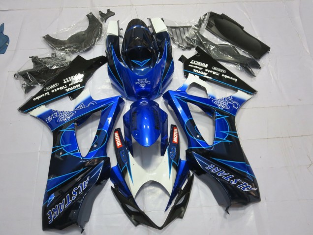 2007-2008 Blue and Black Corona Suzuki GSXR 1000 Motorcycle Fairing