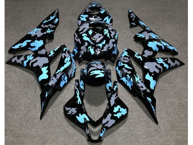 2007-2008 Custom Camo Blue Honda CBR600RR Motorcycle Fairing