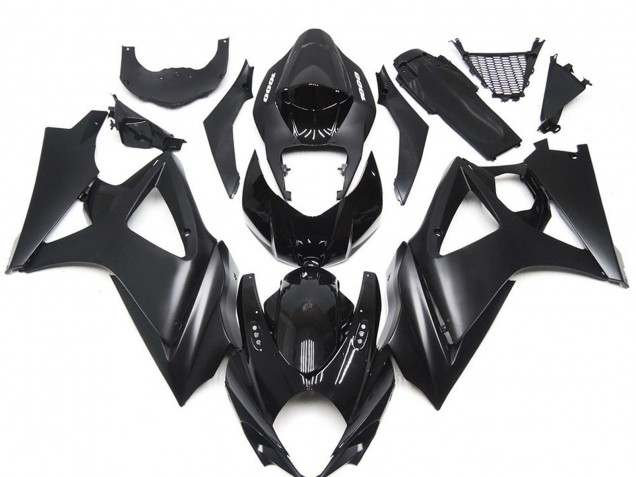 2007-2008 Custom Matte Black Slick Suzuki GSXR 1000 Motorcycle Fairing 2007-2008 Custom Matte Black Slick Suzuki GSXR 1000 Motorcycle Fairing