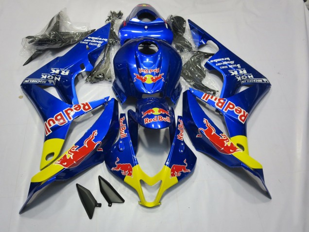 2007-2008 Deep Blue Red Bull Honda CBR600RR Motorcycle Fairing