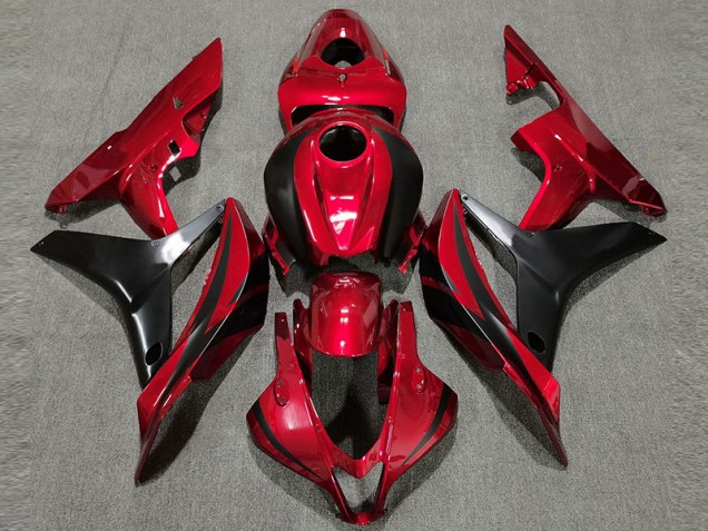2007-2008 Deep Red OEM Style Honda CBR600RR Motorcycle Fairing