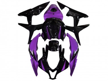 2007-2008 Gloss Black & Purple Honda CBR600RR Motorcycle Fairing