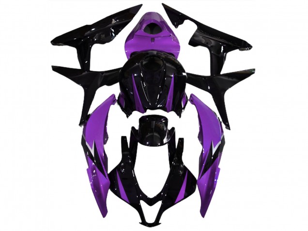2007-2008 Gloss Black & Purple Honda CBR600RR Motorcycle Fairing 2007-2008 Gloss Black & Purple Honda CBR600RR Motorcycle Fairing