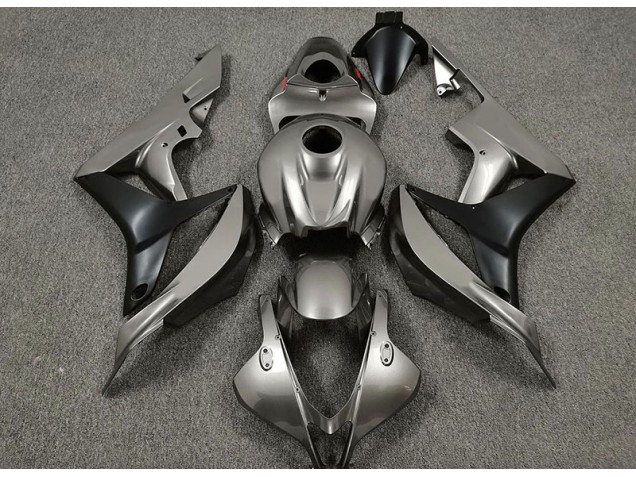 2007-2008 Gloss Grey and Black Honda CBR600RR Motorcycle Fairing 2007-2008 Gloss Grey and Black Honda CBR600RR Motorcycle Fairing