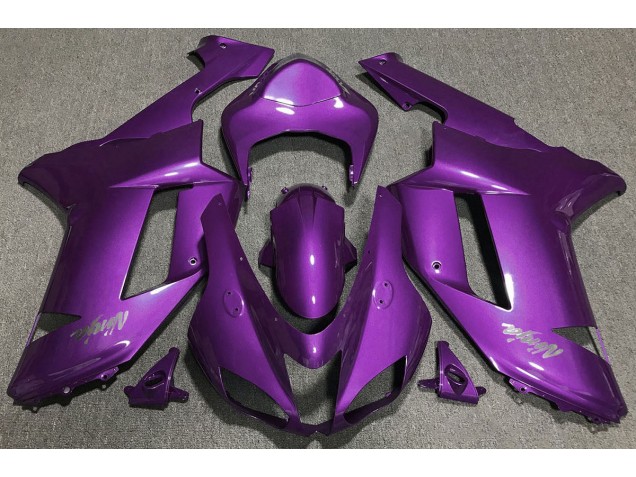 2007-2008 Gloss Purple Kawasaki ZX6R Motorcycle Fairing 2007-2008 Gloss Purple Kawasaki ZX6R Motorcycle Fairing