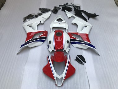 2007-2008 Gloss Red and White Honda CBR600RR Motorcycle Fairing