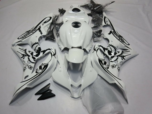 2007-2008 Gloss White Special Design Honda CBR600RR Motorcycle Fairing