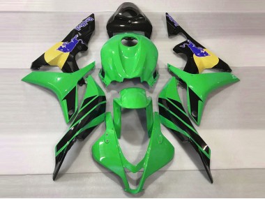 2007-2008 Green & Blue Bull Honda CBR600RR Motorcycle Fairing