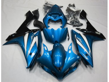 2007-2008 Light Blue White and Black Yamaha R1 Motorcycle Fairing