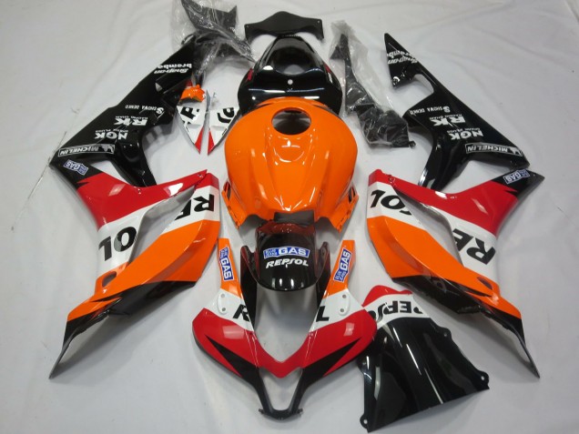 2007-2008 Light Orange Repsol Honda CBR600RR Motorcycle Fairing