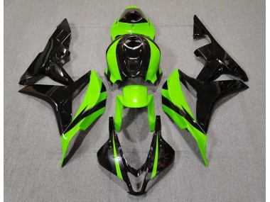 2007-2008 Lime Green and Black Honda CBR600RR Motorcycle Fairing