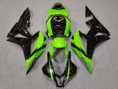 2007-2008 Lime Green and Black Honda CBR600RR Motorcycle Fairing