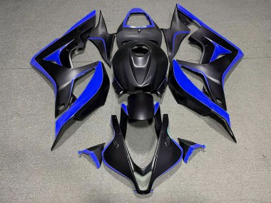 2007-2008 Matte Black & Blue Honda CBR600RR Motorcycle Fairing
