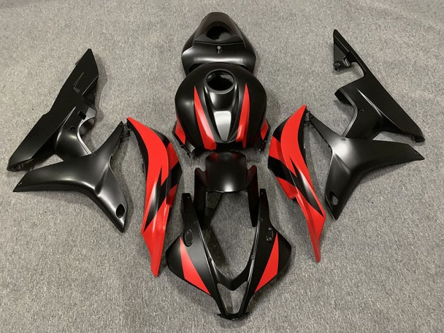 2007-2008 Matte Black and Red Honda CBR600RR Motorcycle Fairing 2007-2008 Matte Black and Red Honda CBR600RR Motorcycle Fairing