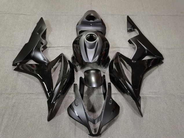 2007-2008 Matte and Gloss Black Honda CBR600RR Motorcycle Fairing 2007-2008 Matte and Gloss Black Honda CBR600RR Motorcycle Fairing