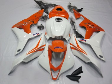2007-2008 Orange and White HRC- CBR600RR 07-08 Honda CBR600RR Motorcycle Fairing