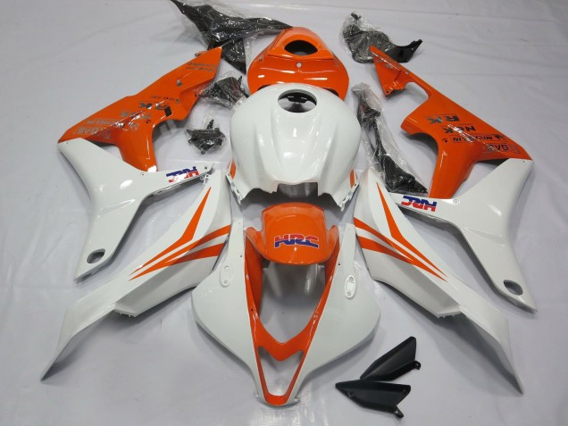 2007-2008 Orange and White HRC- CBR600RR 07-08 Honda CBR600RR Motorcycle Fairing