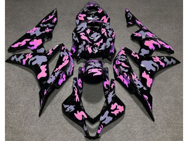 2007-2008 Pink and Grey Camouflage Honda CBR600RR Motorcycle Fairing