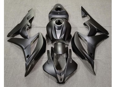 2007-2008 Plain Matte Black Honda CBR600RR Motorcycle Fairing