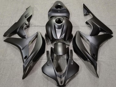 2007-2008 Plain Matte Black Honda CBR600RR Motorcycle Fairing