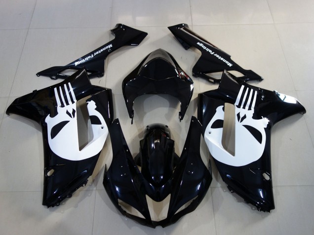 2007-2008 Punisher Custom Kawasaki ZX6R Motorcycle Fairing 2007-2008 Punisher Custom Kawasaki ZX6R Motorcycle Fairing