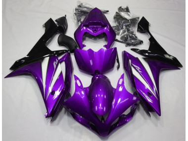2007-2008 Purple White and Black Yamaha R1 Motorcycle Fairing