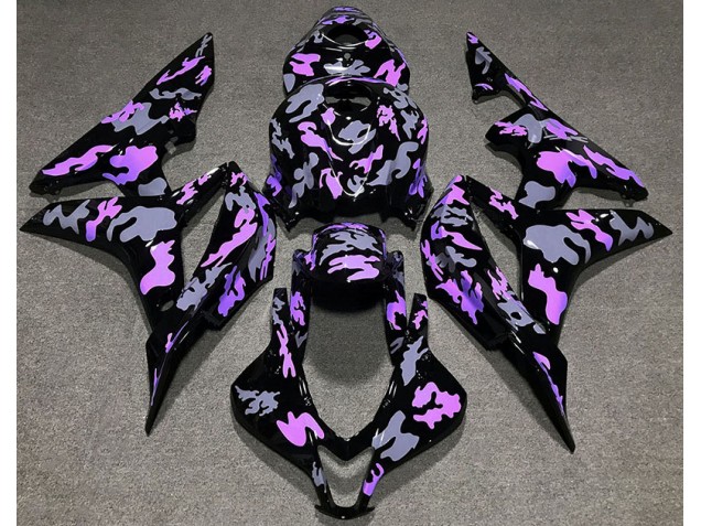 2007-2008 Purple and Grey Camouflage Honda CBR600RR Motorcycle Fairing 2007-2008 Purple and Grey Camouflage Honda CBR600RR Motorcycle Fairing