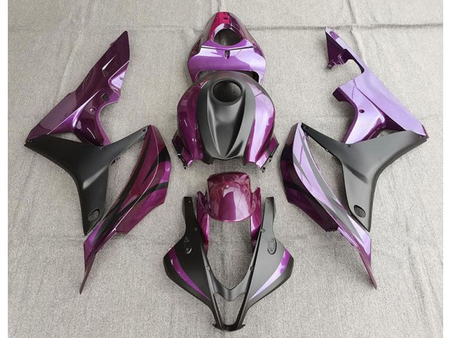 2007-2008 Purple and Matte Black Honda CBR600RR Motorcycle Fairing 2007-2008 Purple and Matte Black Honda CBR600RR Motorcycle Fairing