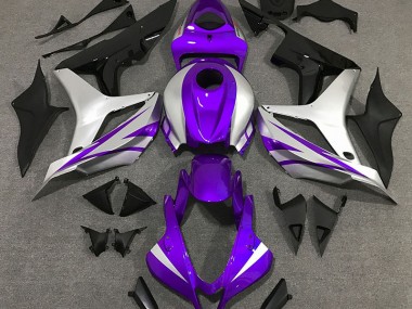 2007-2008 Purple and Silver OEM Style Honda CBR600RR Motorcycle Fairing