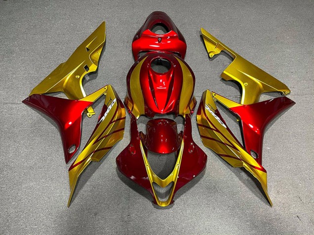 2007-2008 Red & Gold Honda CBR600RR Motorcycle Fairing 2007-2008 Red & Gold Honda CBR600RR Motorcycle Fairing