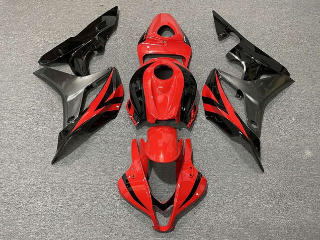 2007-2008 Red OEM Style & Grey Honda CBR600RR Motorcycle Fairing 2007-2008 Red OEM Style & Grey Honda CBR600RR Motorcycle Fairing