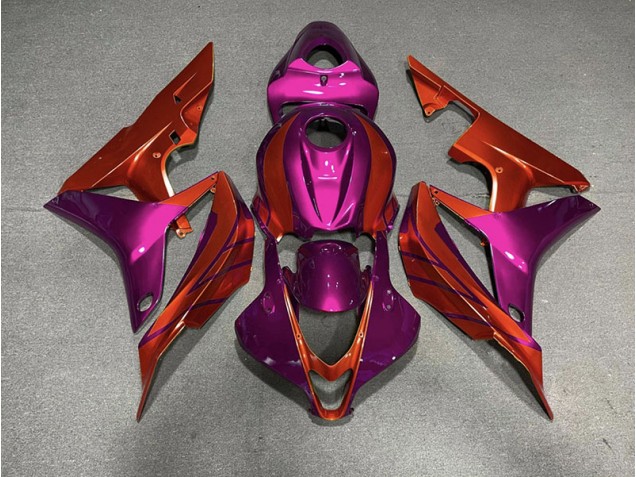 2007-2008 Red & Violet Honda CBR600RR Motorcycle Fairing 2007-2008 Red & Violet Honda CBR600RR Motorcycle Fairing