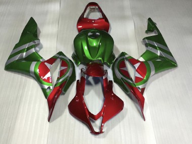 2007-2008 Red and Green Captain America Honda CBR600RR Motorcycle Fairing