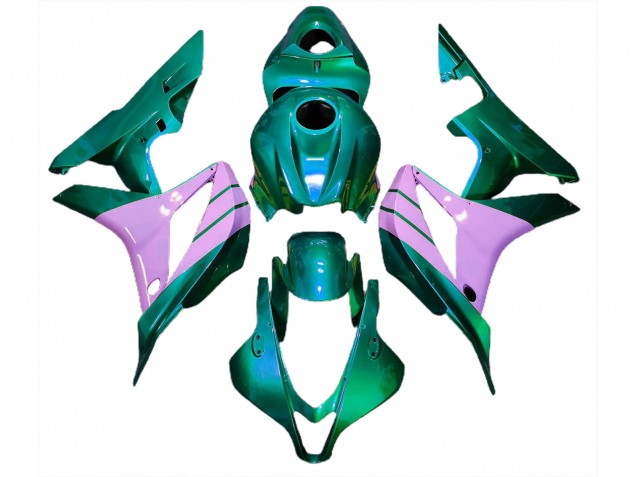 2007-2008 Turquoise and Pink Honda CBR600RR Motorcycle Fairing