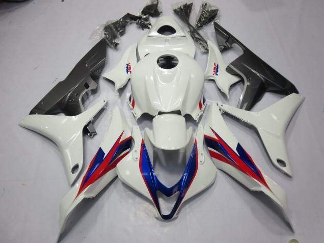 2007-2008 White HRC Honda CBR600RR Motorcycle Fairing