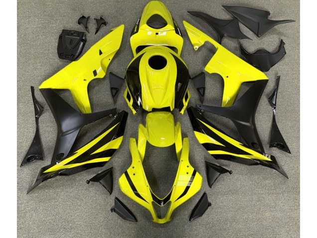2007-2008 Yellow OEM Style Honda CBR600RR Motorcycle Fairing
