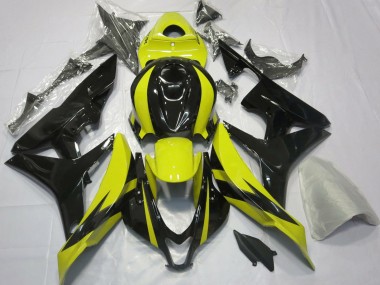 2007-2008 Yellow and Black OEM Design Honda CBR600RR Motorcycle Fairing