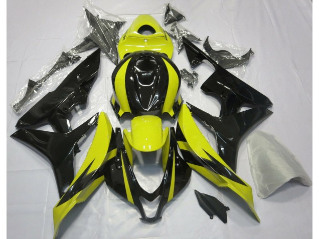 2007-2008 Yellow and Black OEM Design Honda CBR600RR Motorcycle Fairing 2007-2008 Yellow and Black OEM Design Honda CBR600RR Motorcycle Fairing