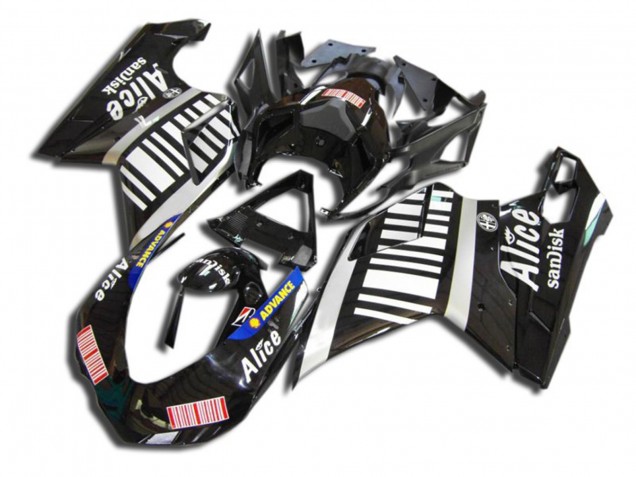 2007-2014 Black Alice Ducati Ducati 848 1098 1198 Motorcycle Fairing 2007-2014 Black Alice Ducati Ducati 848 1098 1198 Motorcycle Fairing