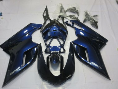 2007-2014 Deep Blue Ducati Ducati 848 1098 1198 Motorcycle Fairing