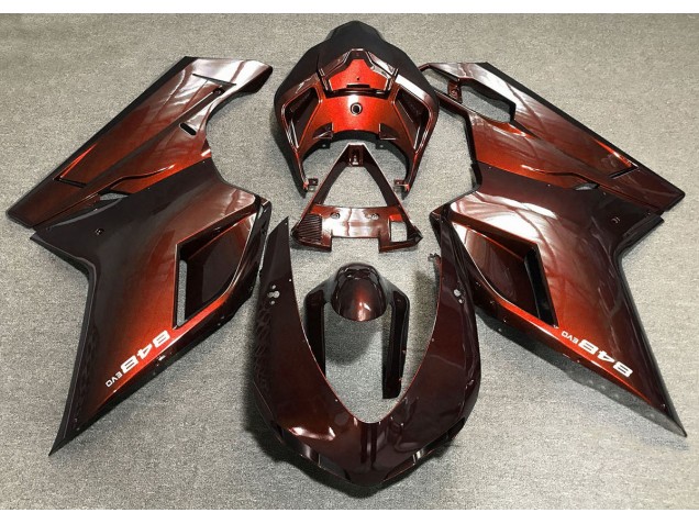 2007-2014 Deep Orange Ducati Ducati 848 1098 1198 Motorcycle Fairing 2007-2014 Deep Orange Ducati Ducati 848 1098 1198 Motorcycle Fairing
