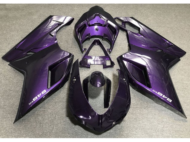 2007-2014 Deep Purple Ducati Ducati 848 1098 1198 Motorcycle Fairing 2007-2014 Deep Purple Ducati Ducati 848 1098 1198 Motorcycle Fairing