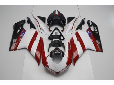 2007-2014 Deep Red Ducati Ducati 848 1098 1198 Motorcycle Fairing