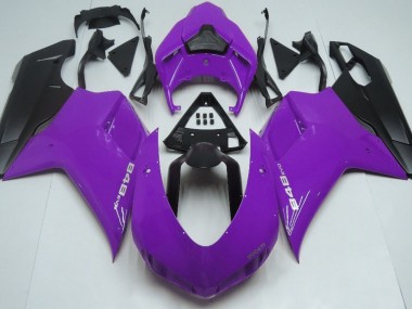 2007-2014 Gloss Purple & Black Ducati Ducati 848 1098 1198 Motorcycle Fairing