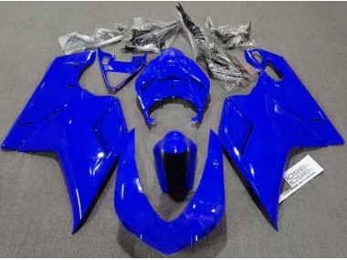 2007-2014 Plain Gloss Blue Ducati Ducati 848 1098 1198 Motorcycle Fairing