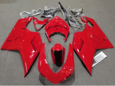 2007-2014 Plain Gloss Red Ducati Ducati 848 1098 1198 Motorcycle Fairing