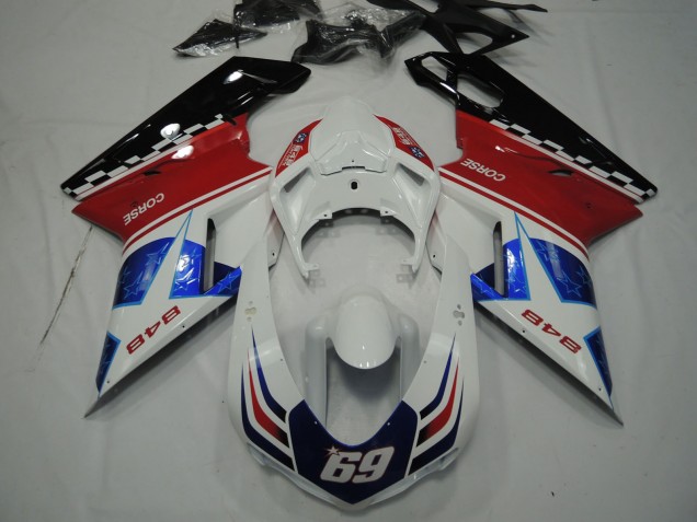 2007-2014 Star Blue Ducati Ducati 848 1098 1198 Motorcycle Fairing